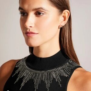 Ted Baker Silver Statement Necklace Top